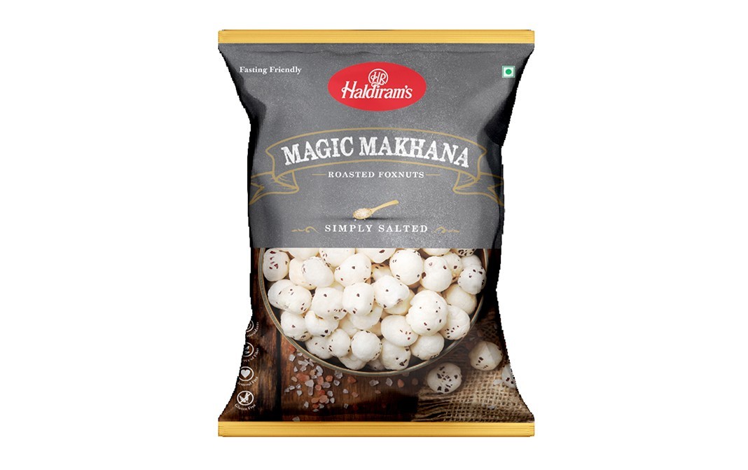 Haldiram's Magic Makhana Roasted Foxnuts Simply Salted   Pack  40 grams